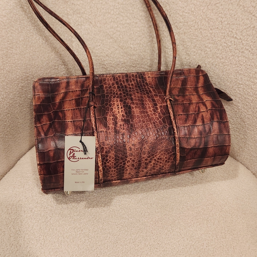 Pietro Alessandro Brown Shoulder Bag